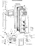 Diagram for 1 - Freezer Door