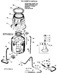 Diagram for 4 - Tub, Basket & Agitator