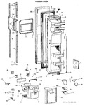 Diagram for 1 - Freezer Door