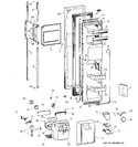 Diagram for 1 - Freezer Door