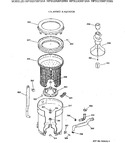 Diagram for 3 - Tub, Basket & Agitator