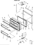 Diagram for 1 - Freezer Door