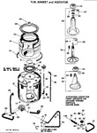 Diagram for 3 - Tub, Basket And Agitator