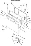 Diagram for 1 - Freezer Door Parts