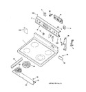 Diagram for 1 - Control Panel & Cooktop