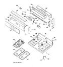 Diagram for 2 - Control Panel & Cooktop