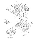 Diagram for 2 - Control Panel & Cooktop