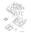 Diagram for 2 - Control Panel & Cooktop