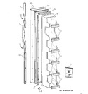 Diagram for 1 - Freezer Door