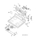 Diagram for 1 - Control Panel & Cooktop