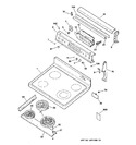 Diagram for 1 - Control Panel & Cooktop