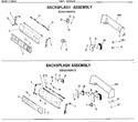 Diagram for 2 - Backsplash Assembly