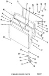 Diagram for 2 - Freezer Door Parts