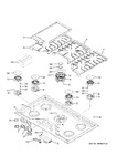 Diagram for Control Panel & Cooktop