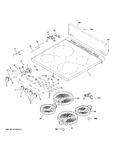 Diagram for Control Panel & Cooktop