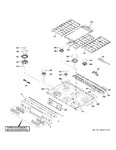 Diagram for Control Panel & Cooktop