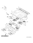 Diagram for Control Panel & Cooktop