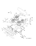 Diagram for Control Panel & Cooktop