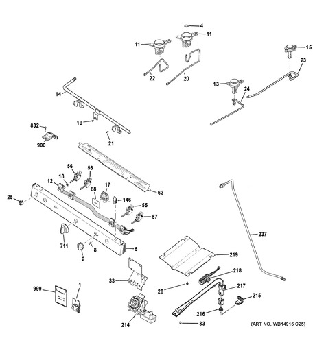 Ge Jgbs10dem1bb Parts List Coast Appliance Parts