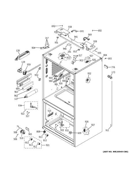 GE GFE28GSKMSS Parts List | Coast Appliance Parts