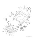 Diagram for Control Panel & Cooktop