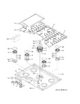 Diagram for Control Panel & Cooktop