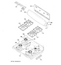 Diagram for Control Panel & Cooktop