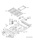 Diagram for Control Panel & Cooktop