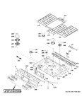 Diagram for Control Panel & Cooktop