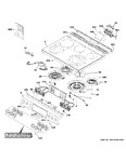 Diagram for Control Panel & Cooktop