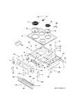 Diagram for Control Panel & Cooktop