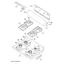 Diagram for Control Panel & Cooktop