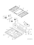 Diagram for Control Panel & Cooktop