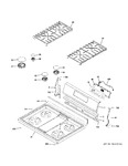 Diagram for Control Panel & Cooktop