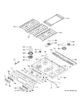 Diagram for Control Panel & Cooktop