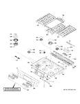 Diagram for Control Panel & Cooktop