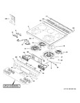 Diagram for Control Panel & Cooktop