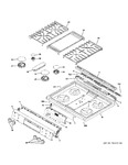 Diagram for Control Panel & Cooktop