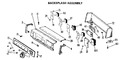 Diagram for 1 - Backsplash Assembly