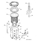 Diagram for 3 - Tub, Basket & Agitator