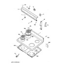 Diagram for 1 - Control Panel & Cooktop