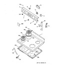 Diagram for 1 - Control Panel & Cooktop