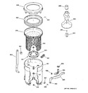 Diagram for 3 - Tub, Basket & Agitator