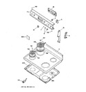 Diagram for 1 - Control Panel & Cooktop