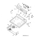 Diagram for 1 - Control Panel & Cooktop