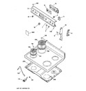 Diagram for 1 - Control Panel & Cooktop