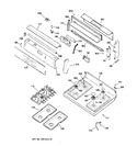 Diagram for 2 - Control Panel & Cooktop