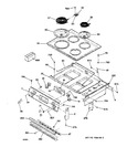 Diagram for 1 - Control Panel & Cooktop