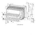 Diagram for 1 - Freezer Door