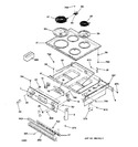 Diagram for 1 - Control Panel & Cooktop